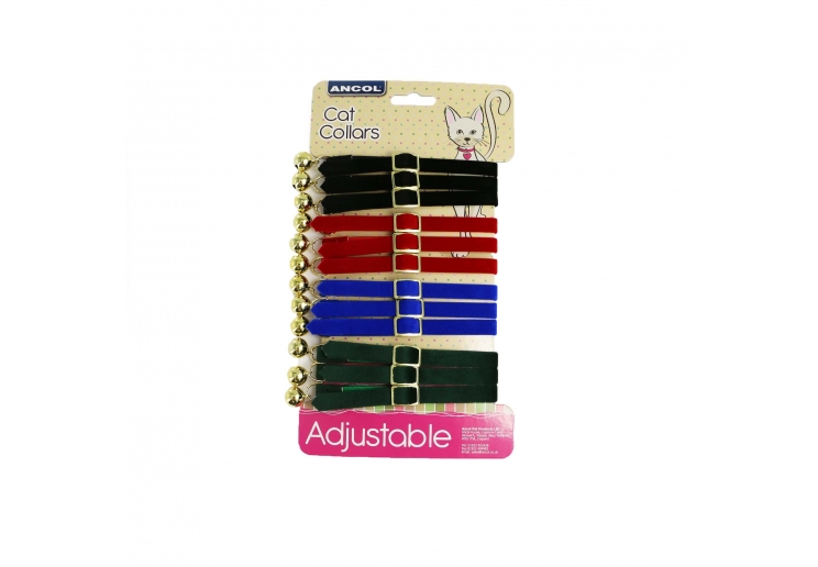 12 x Cat Collar Display Cards Adjustable