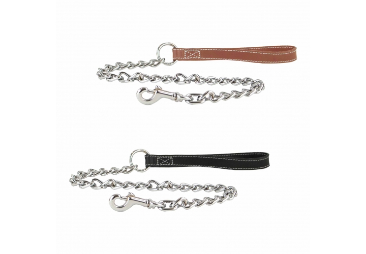 Heritage Leather Medium Chain Lead Tan 80cm