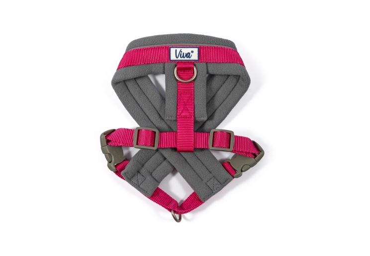Viva Padded Harness Pink S 36-42cm