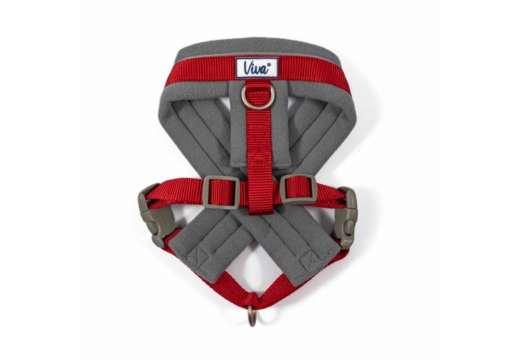 Viva Padded Harness Red M 41-53cm