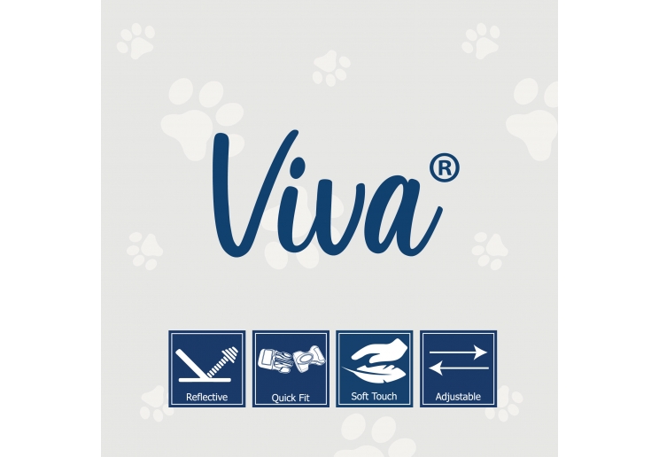Viva Padded Harness Red L 52-71cm