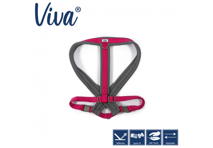 Viva Padded Harness Pink XXL 97-130cm