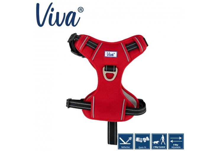 Viva Exercise & Travel Harness Red S 35-45cm