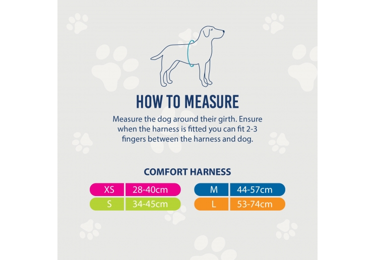 Viva Comfort Dog Harness Black L 53-74cm