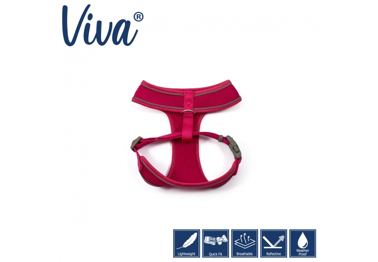 Viva Comfort Dog Harness Pink L 53-74cm