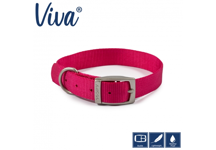 Viva Collar Pink 39-48cm Size 5