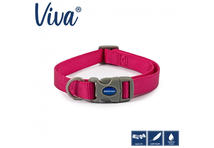 Viva Adjustable Collar Pink 30-50cm Size 2-5