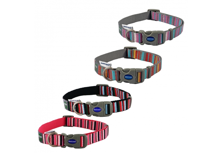 Pink Candy Stripe Made From Collar L