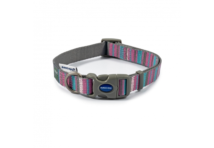 Pink Candy Stripe Made From Collar L