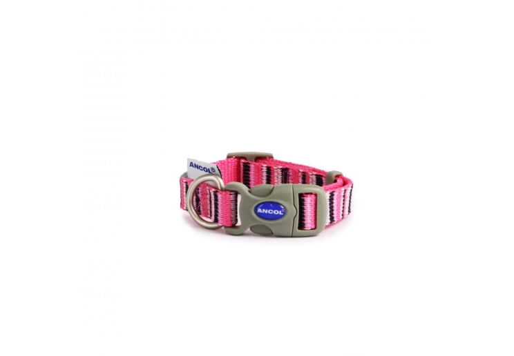 Hot Pink Candy Stripe Made From Collar S