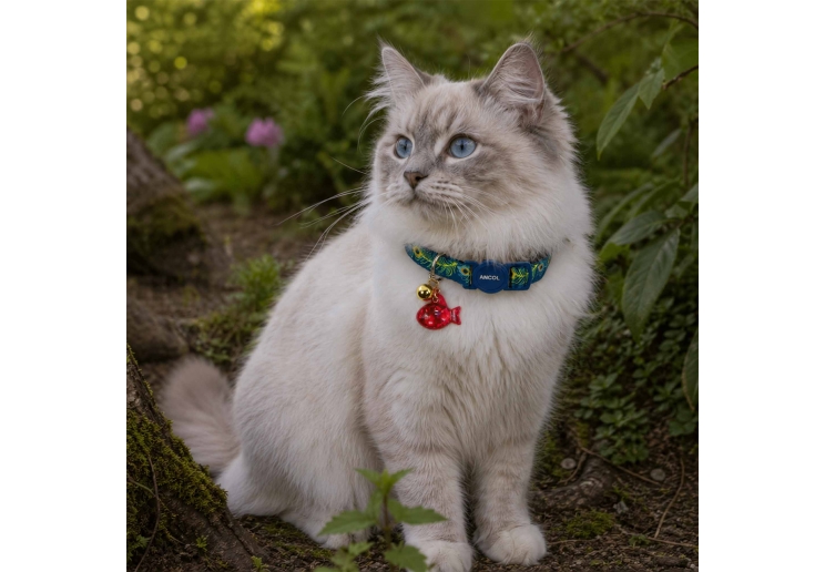 Cat Reflective ID Tag Cat/Fish Shape