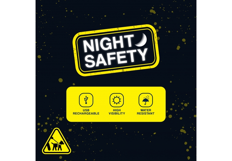 USB Flashing Band Yellow