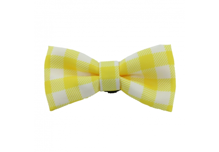 Sunflower/Yellow Check Bow Tie (2 per pack)