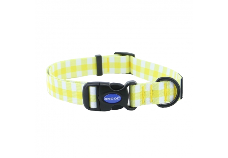 Yellow Check Collar S