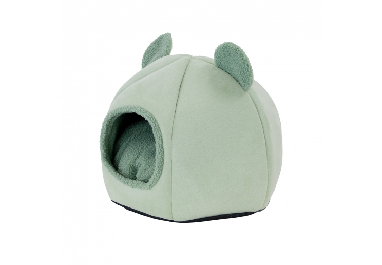 Teddy Bear Ear Cave Bed (Sage)