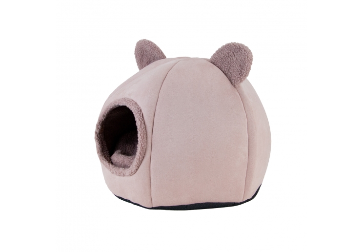Teddy Bear Ear Cave Bed (Rose)