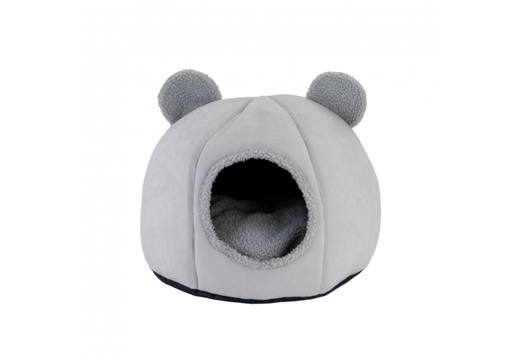 Teddy Bear Ear Cave Bed (Pebble)