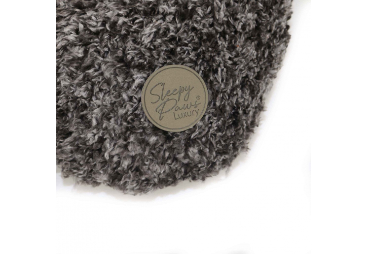 Sleepy Paws Oval Cushion 60x50cm Oatmeal & Check