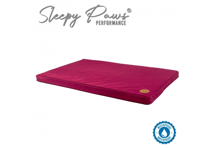Waterproof Flat Pad Burgundy 92cmx61cm
