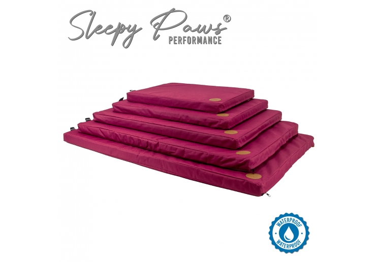 Waterproof Flat Pad Burgundy 92cmx61cm