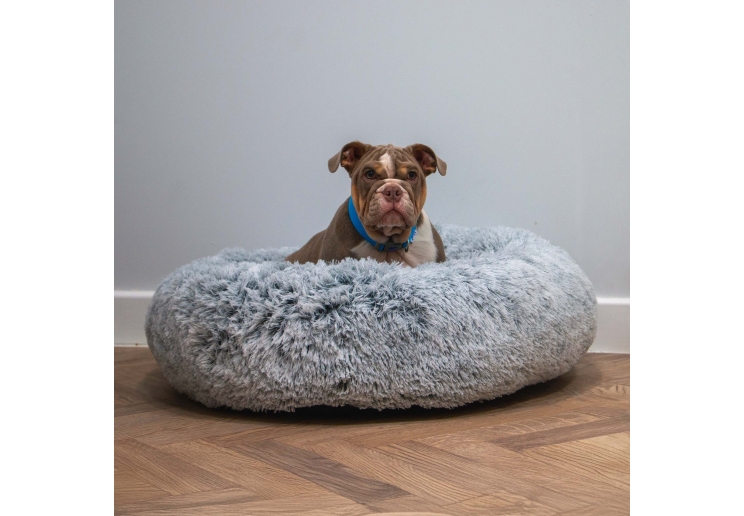 Super Plush Donut Bed 50cm Slate Grey