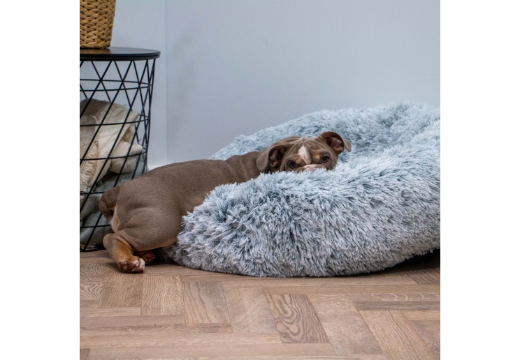 Super Plush Donut Bed 50cm Slate Grey