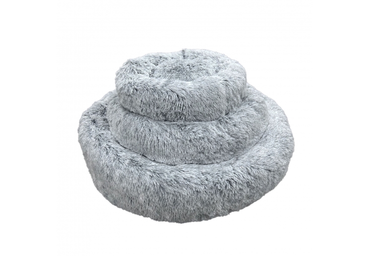 Super Plush Donut Bed 50cm Slate Grey
