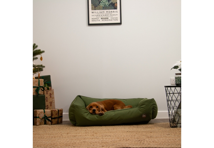Oxford Green Large Square Bed 78 X 90cm