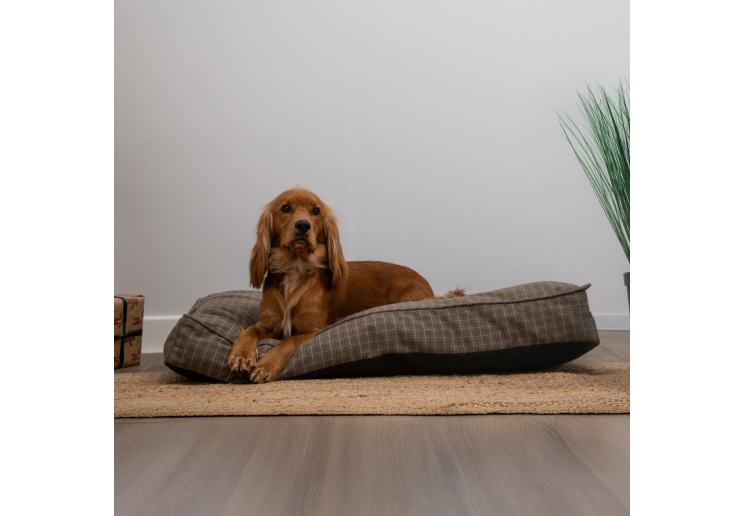 Brown Check Mattress 100 x 70cm