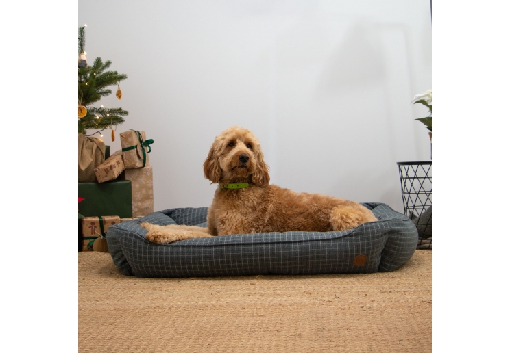 Blue Check Bed XL 84 x 105cm