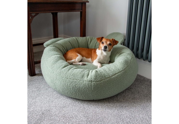 Small Bite Teddy Bear Donut Beds Sage 70cm