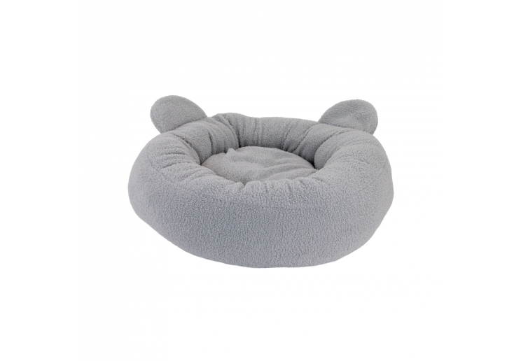 Small Bite Teddy Bear Donut Bed Pebble 70cm