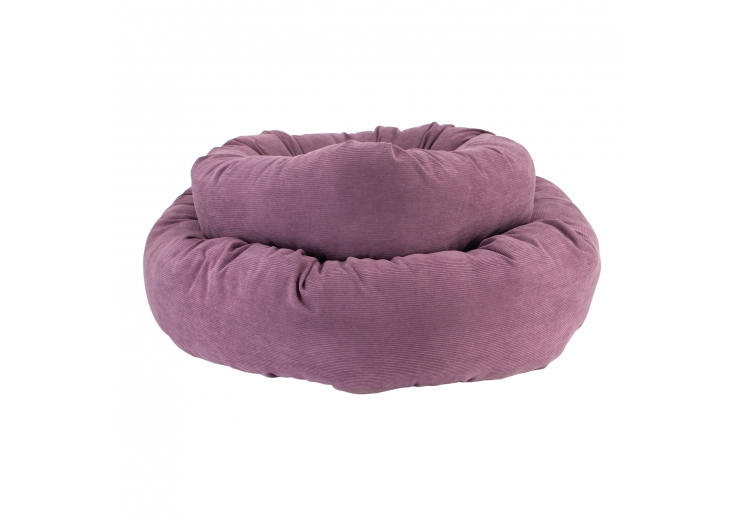 Corduroy Donut Bed (Plum) 70cm