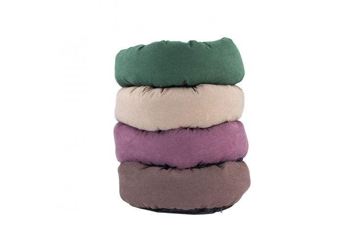 Corduroy Donut Bed (Plum) 70cm