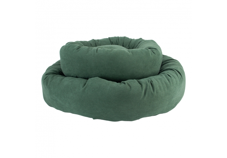 Corduroy Donut Bed (Forest Green) 70cm