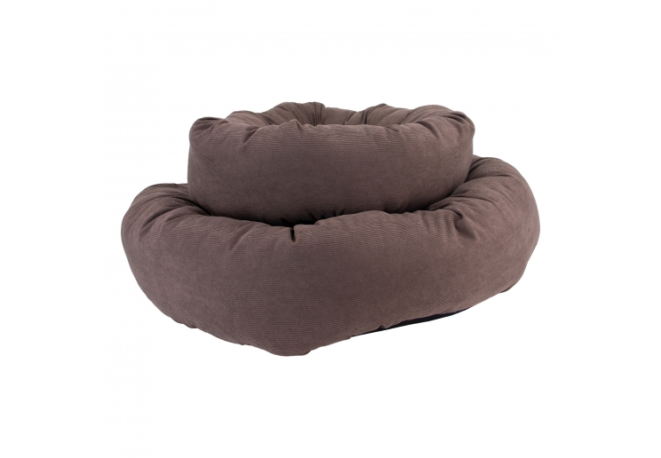 Corduroy Donut Bed (Walnut) 70cm