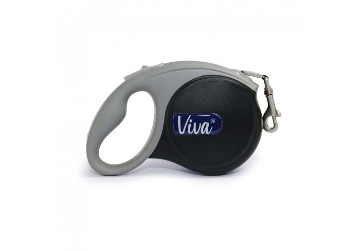 Viva Retractable 5m Lead Black S