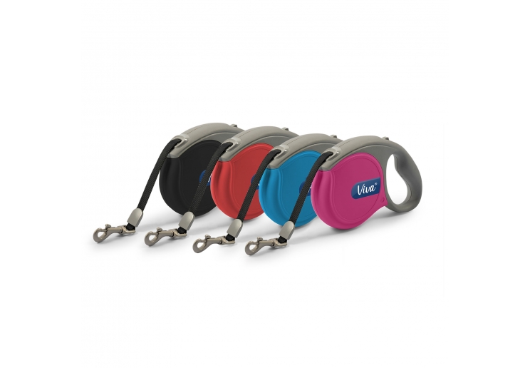 Viva Retractable 5m Lead Blue S