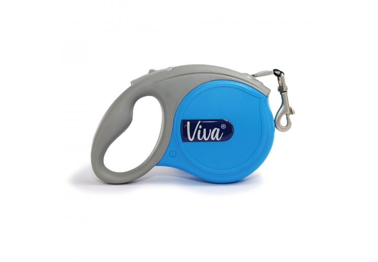 Viva Retractable 5m Lead Blue M