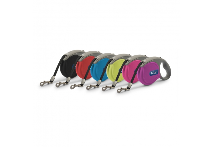 Viva Retractable 5m Lead Red L
