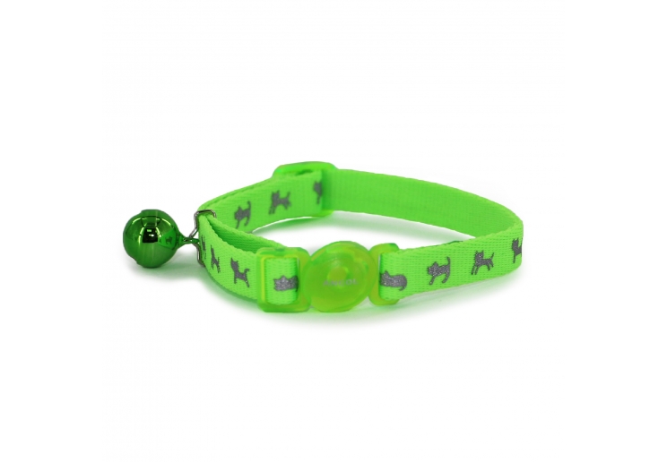 High Vis Cat Collar Green