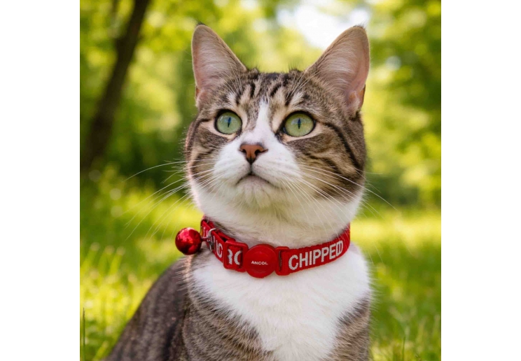 I Am Micro Chipped Safety Cat Collar