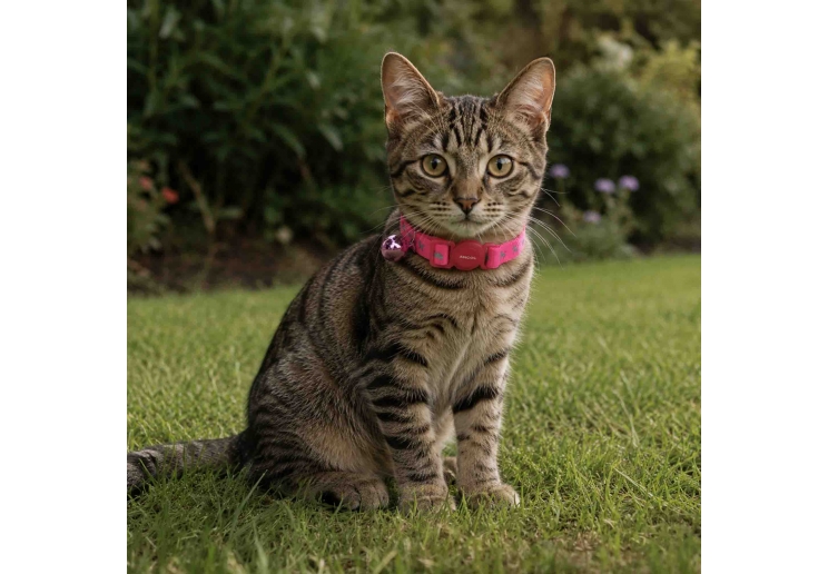 Hi-Vis Safety Kitten Collar Pink