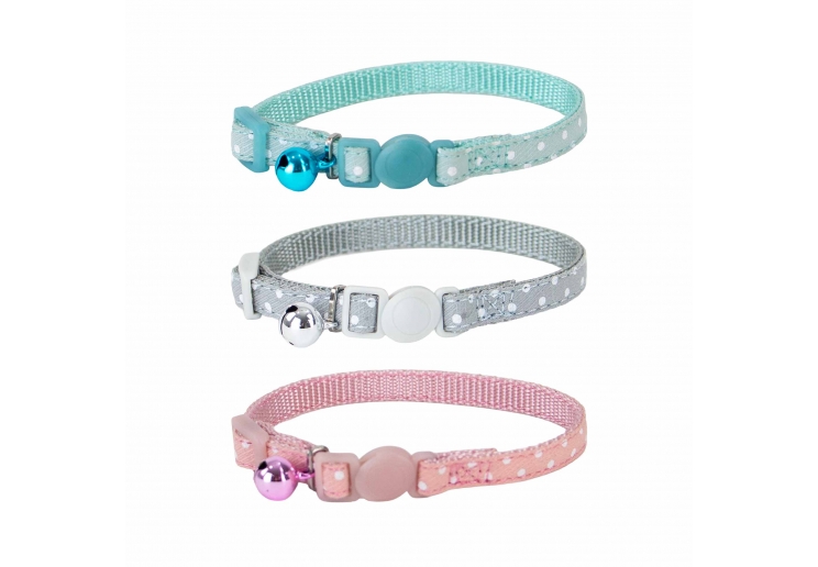 Polka Dot Kitten Collar Sage