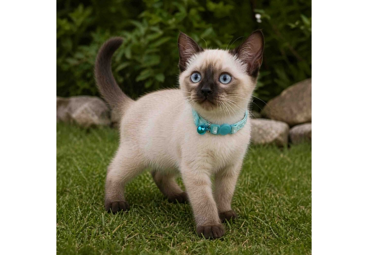 Polka Dot Kitten Collar Sage