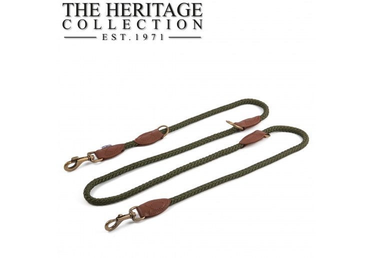 Heritage Rope Multiway Training Lead Green 2mx12mm