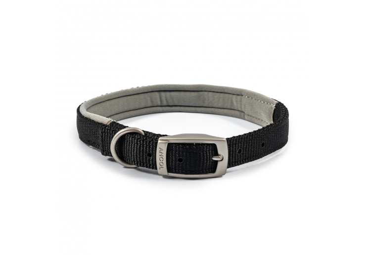 Padded Viva Collar Black 39-48cm Size 5