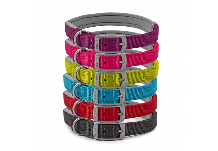 Padded Viva Collar Pink 50-59cm Size 7