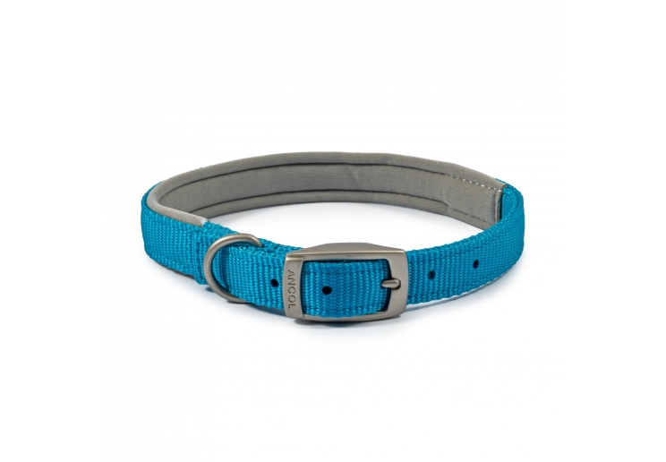 Padded Viva Collar Blue 50-59cm Size 7