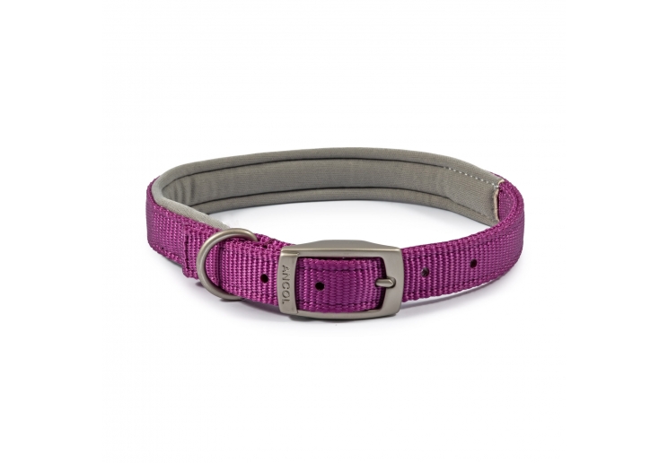 Padded Viva Collar Purple 55-63cm Size 8